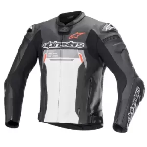 Alpinestars Missile V2 Ignition Leather Jacket Black White 50