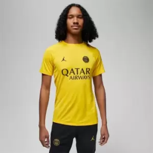 Air Jordan Paris Saint Germain Pre Match Shirt Adults - Yellow