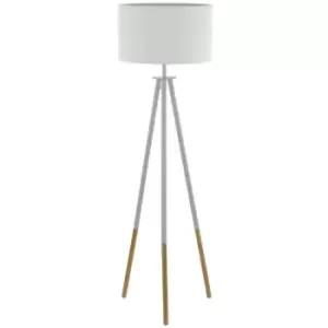 Netlighting Bidford Tripod Floor Lamp Brown, White