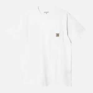 Carhartt Wip Pocket T-Shirt, White----, Male, T-Shirts, I030434.02XX