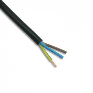 Zexum 1mm 3 Core Black Cable Flexible 3183Y - 10 Meter