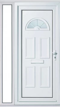 Wickes Carolina 1 Sidelight Upvc Door Set 2085 x 1220mm Right Hand Hung