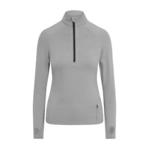 AWDis Just Cool Womens/Ladies Cool-Flex Half Zip Top (L) (Silver Grey)