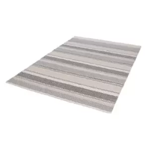 Boardwalk Grey Multi 120cm x 170cm Rectangle - Grey and Multicoloured