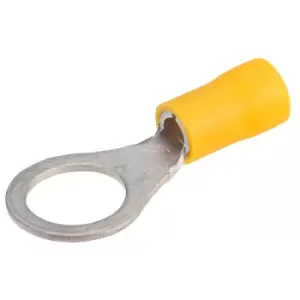 TruConnect Yellow 10mm Ring Terminal Pack of 100