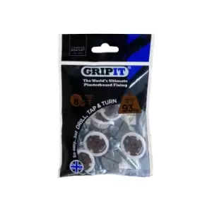 20mm Plasterboard Fixing - 8 Pack (Brown)