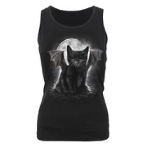 Spiral Womens BAT CAT Razor Back Top - Black