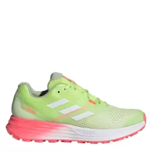 adidas Terrex Two Flow Trail Running Shoes Womens - Almost Lime / Crystal White /