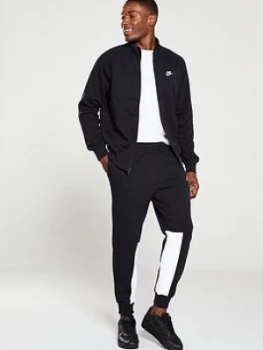 Nike Sportswear Fleece Tracksuit - Black, Size 2XL, Men