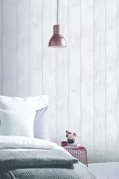 Arthouse Washed Wood Wallpaper - Grey