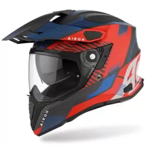 Airoh Commander Boost Motocross Helmet, red-blue, Size XL, red-blue, Size XL