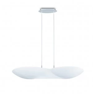 Ceiling Pendant 6 Light GU10, Chrome , White