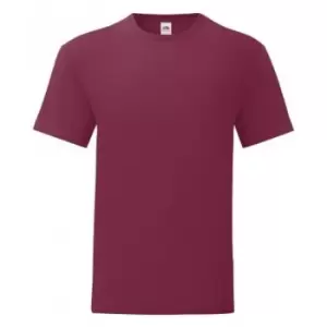 Fruit Of The Loom Mens Iconic T-Shirt (S) (Burgundy)