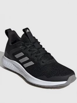 adidas Fluidstreet - Black/White, Size 6, Women