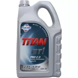 FUCHS Engine oil 5W-30, Capacity: 5l 601426384