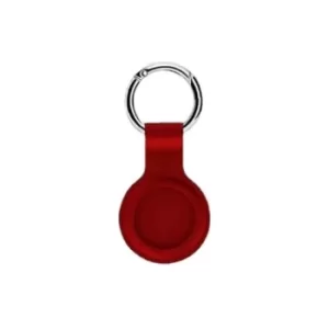 Silicone Keyring Case for AirTag Red