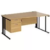 Dams International Wave Desk MCM16WRP2KO 1,600 x 725 x 800 - 990 mm