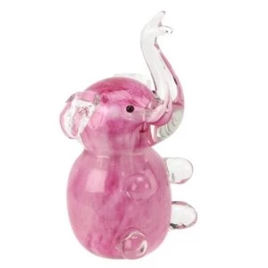 Objets d'Art Figurine - Pink Elephant