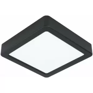 Loops - Wall / Ceiling Light Black 160mm Square Surface Mounted 10.5W LED 4000K