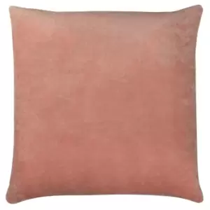 Tanda Velvet Cushion Pink/Ochre