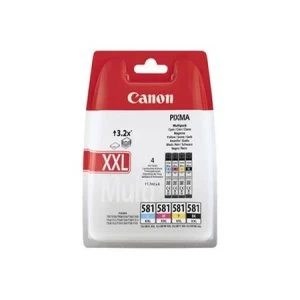 Canon CLI581XXL Black and Tri Colour Ink Cartridge