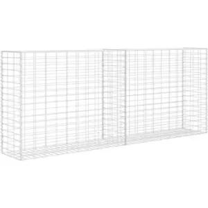 Vidaxl - Gabion Basket Galvanised Steel 85x30x200cm Silver