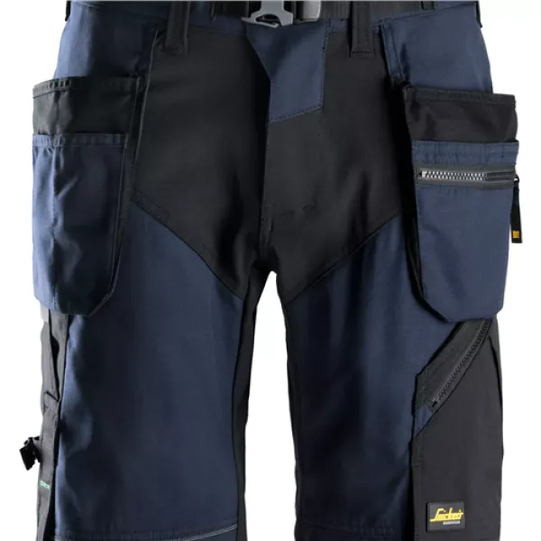 Snickers FlexiWork Work Shorts+ Holster Pockets - Navy/Black - 44