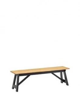 Julian Bowen Hockley Bench Black/Oak