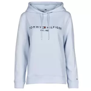 Tommy Hilfiger TH ESS HILFIGER HOODIE LS womens Sweatshirt in Blue - Sizes XXL,XL