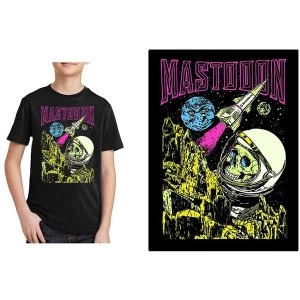 Mastodon - Space Colorization Kids 5 - 6 Years T-Shirt - Black