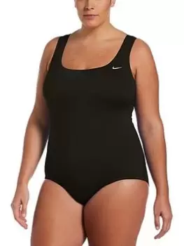 Nike Curve Hydralock Crossback Swimsuit, Black, Size 22-24=2X, Women