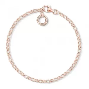 THOMAS SABO Rose Gold Plated 17cm Classic Charm Bracelet...