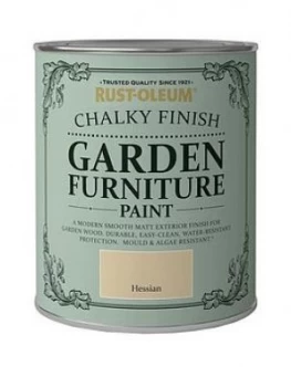 Rust-Oleum Chalky Finish 750ml Garden Furniture Paint ; Hessian
