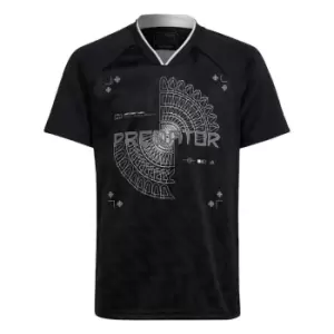 adidas Football-Inspired Predator Jersey Kids - Black / Grey Four / White