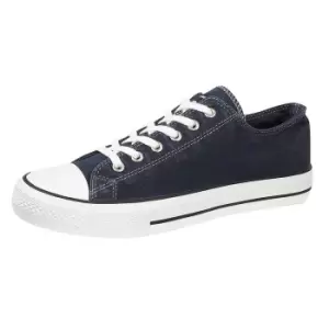 Dek Mens Canvas Plimsolls (4 UK) (Navy)