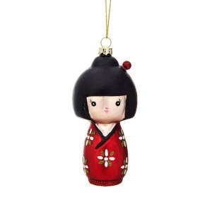 Sass & Belle Kokeshi Doll Shaped Bauble