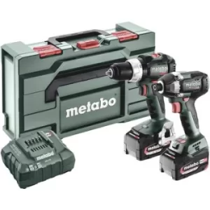 Metabo SBLTBL+SSDLT200BL -Cordless impact driver, Cordless impact driver incl. rechargeables, incl. charger