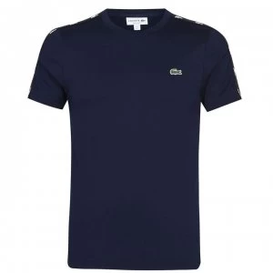 Lacoste Tape T Shirt - Navy JB1