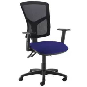 Dams MTO Senza High Mesh Back Operator Chair with Adjustable Arms - Slip Grey