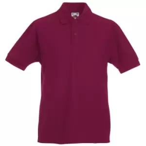 Fruit Of The Loom Childrens/Kids Unisex 65/35 Pique Polo Shirt (3-4) (Burgundy)