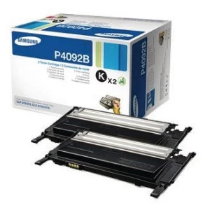 Samsung CLT P4092B Black Standard Yield Toner Cartridges Pack of 2 S