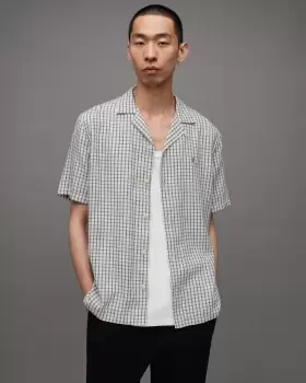 AllSaints Shannon Checked Ramskull Shirt