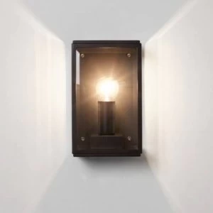 1 Light Outdoor Small Wall Lantern Textured Black IP44, E14