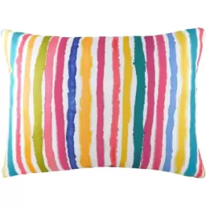 Evans Lichfield Aquarelle Striped Cushion Cover (One Size) (Multicoloured) - Multicoloured