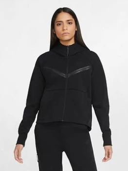 Nike NSW Tech Fleece Full Zip Hoodie - Black, Size L, Women