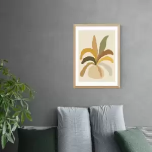 East End Prints Pastel Plant Print Natural