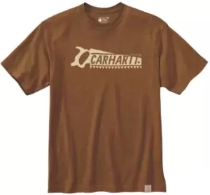 Carhartt Saw Graphic T-Shirt, brown Size M brown, Size M