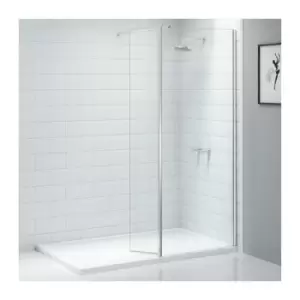 Merlyn - Ionic Wet Room Swivel Return Panel 300mm Wide - 8mm Glass