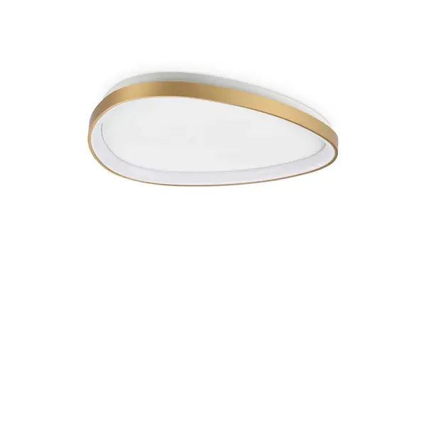 Gemini 61cm DALI Integrated LED Semi Flush Light Brass 3650Lm 3000K