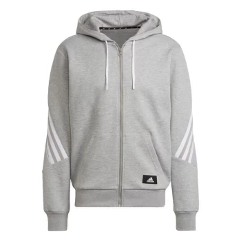 adidas Sportswear Future Icons 3-Stripes Full-Zip - Medium Grey Heather / White